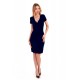 LISA SHORT SLEEVE NAVY DRESS