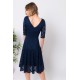 REGINE PLAIN LACE DRESS