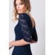 REGINE PLAIN LACE DRESS